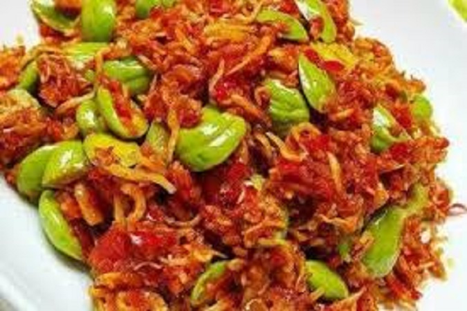 Ebi sambal petai masakan penggugah selera makan