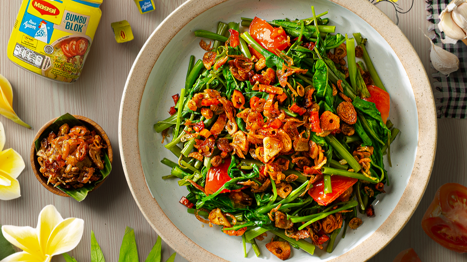 sambal kangkung kecombrang, enak dan lezat